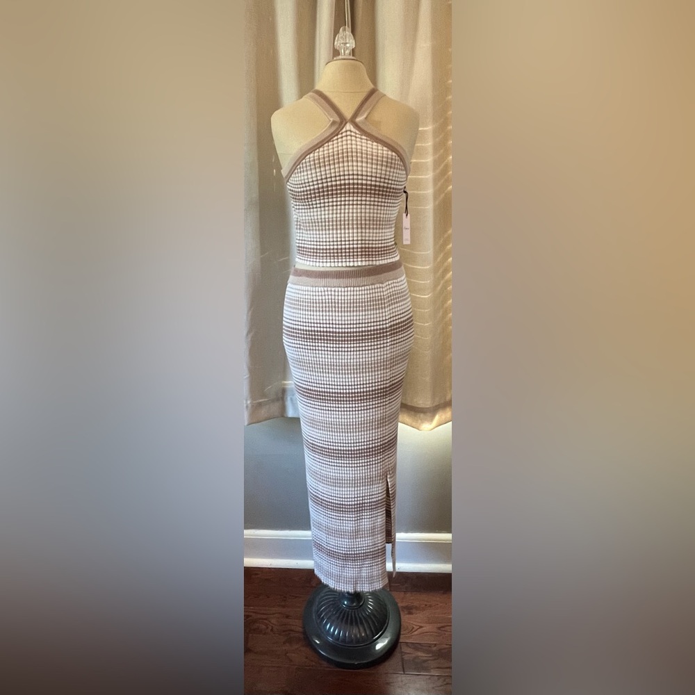 Sincerely Jules 2-piece sweater tank-skirt Size XL NWT!